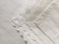 Custom Size French Natural Linen Napkins with Lace Trim – Soft Reusable Cloth, Set of 2 4 6 8 10 12 18 200 for Wedding or Elegant Dining